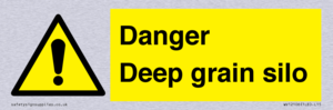 Danger Deep grain silo